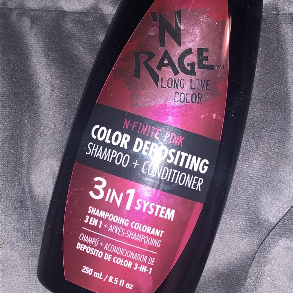 pink color depositing shampoo and conditioner